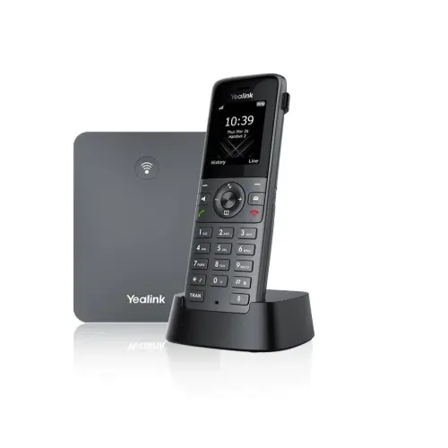 Yealink W73P High-Performance IP DECT Solution including W73H Handset and W70B Base Station, Up to 20 simultaneous calls, Flexible Noise Reduction